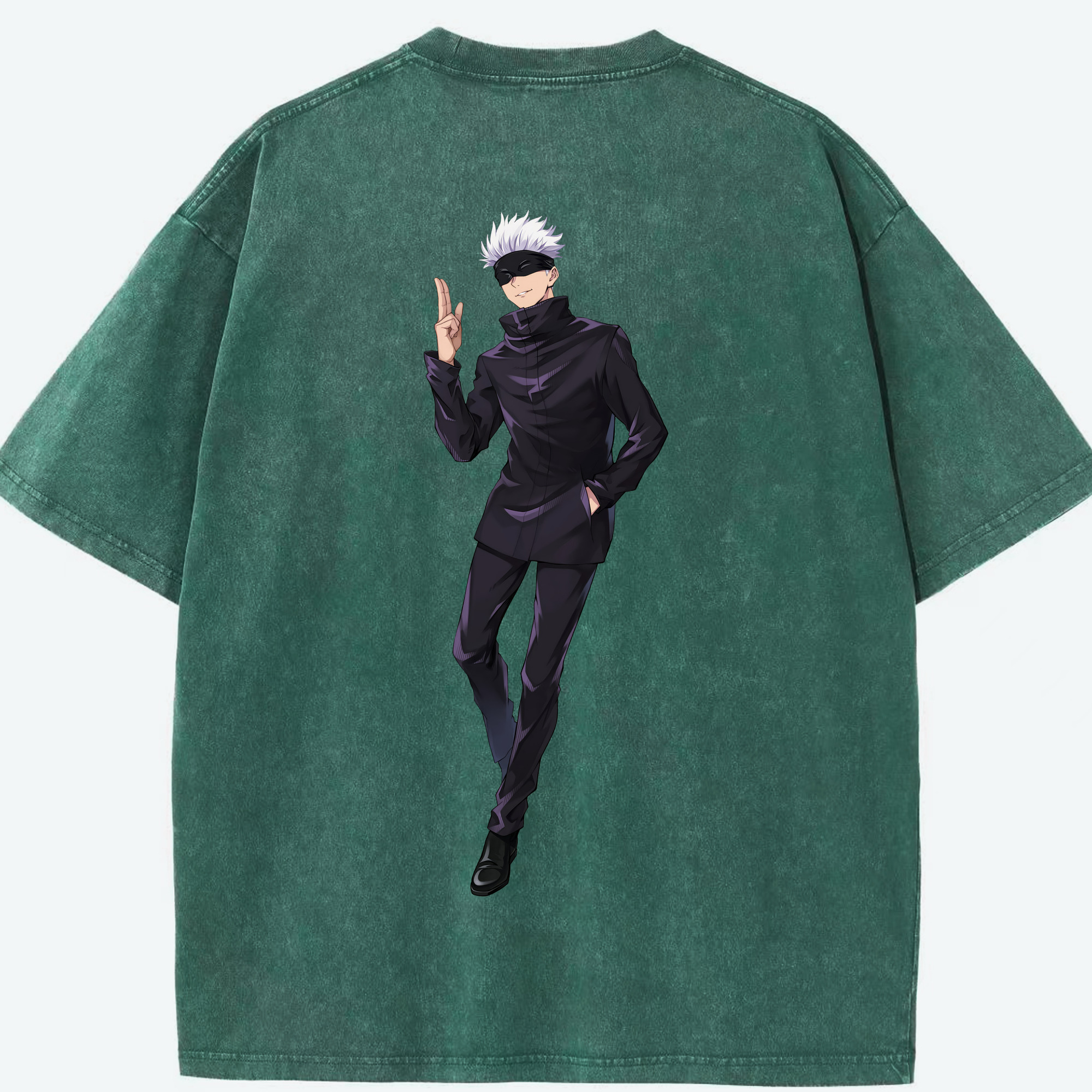 （画像用） 呪術廻戦 Jujutsu Kaisen 綿100% ヴィンテージ風 半袖Tシャツ（背面プリント）